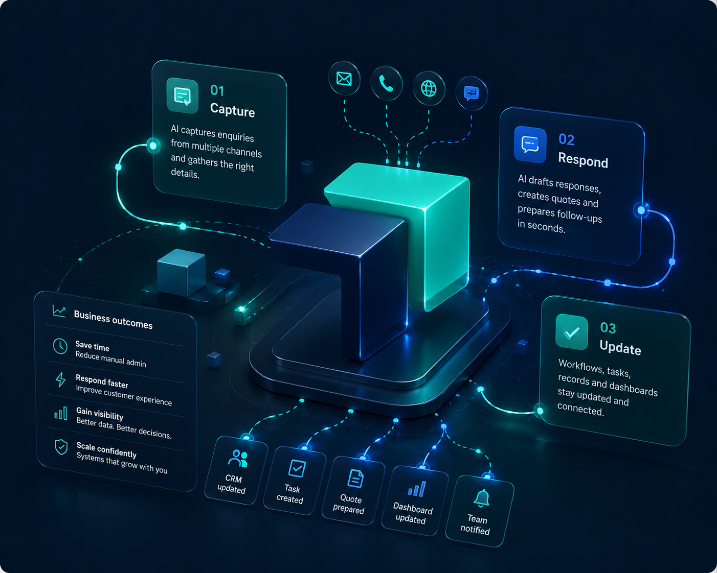 AI workflow automation visual